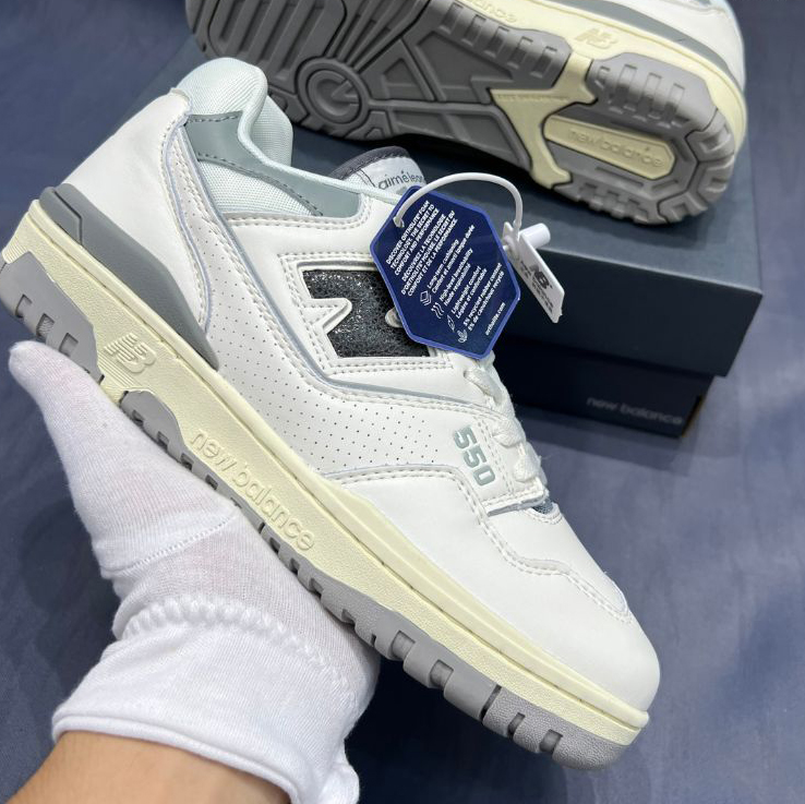 Giày New Balance 550 Aimé Leon Dore x White Navy Cao Cấp