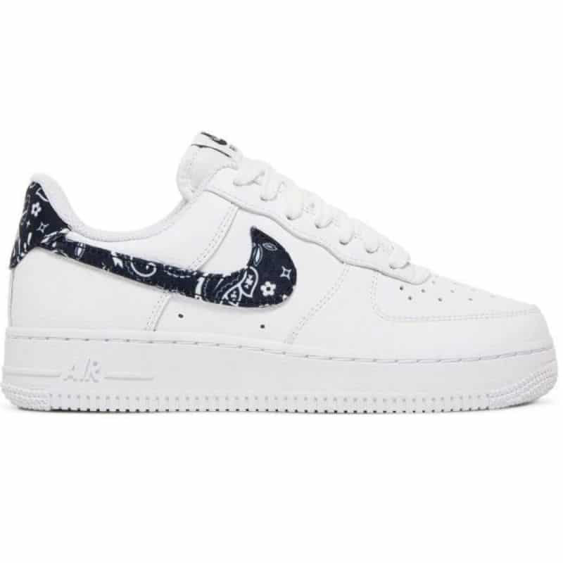 Giày Nike Air Force 1 Trắng Móc Hoa Văn Đen