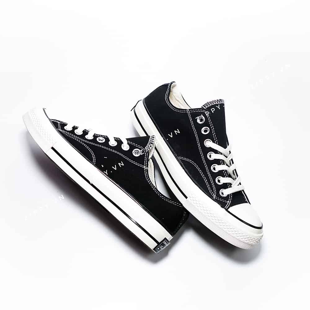 GIÀY CONVERSE 1970s ĐEN TRẮNG CỔ THẤP