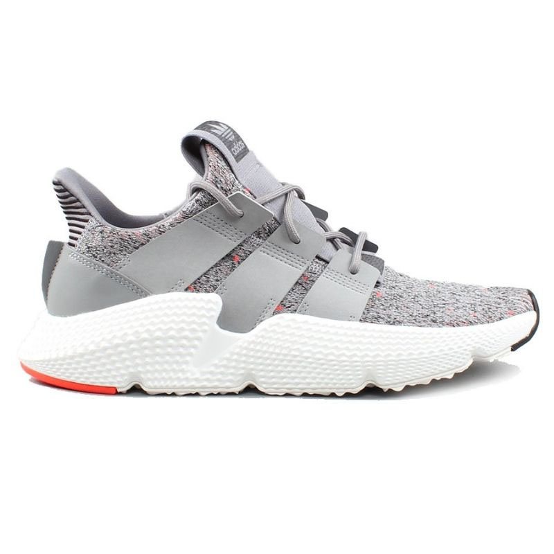 Giày Adidas Prophere Xám Trắng Đế Cam