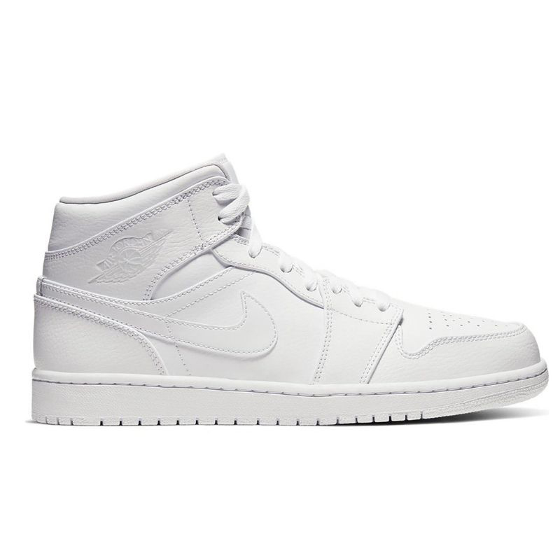 Giày Nike Air Jordan 1 Mid White Full Trắng