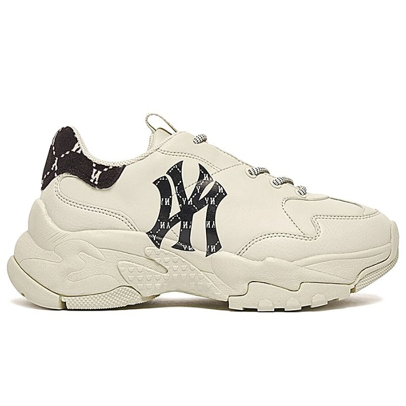 Giày MLB BigBall Chunky Mono Heel New York Yankees Black