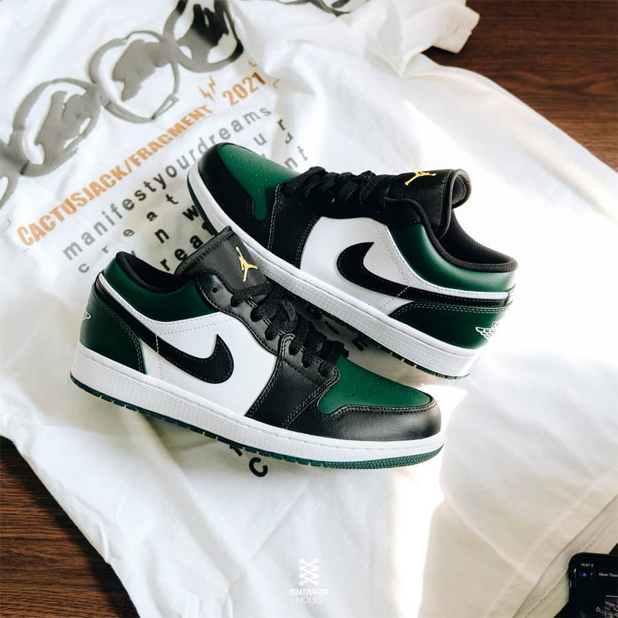 Giày Air Jordan 1 Low GS ‘Green Toe’